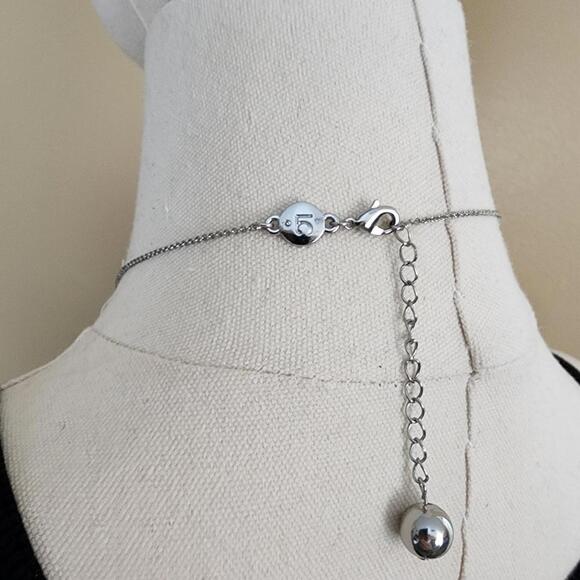 Silver/Gold Beaded Necklace - Picture 6 of 8